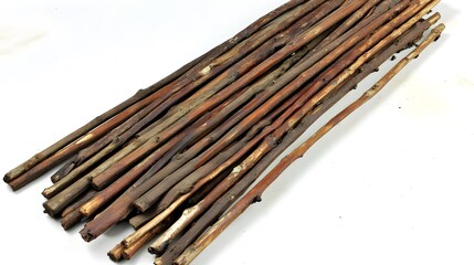 Bundle of Brown Twigs Sticks Natural Texture