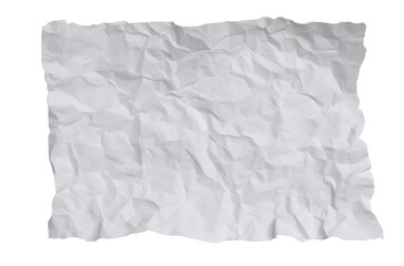 Obraz premium [Transparent Background PNG]Wrinkled White Paper Texture Background
