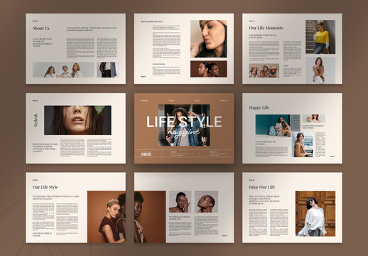 Life Style Brochure Landscape Template