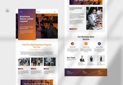 Business News Letter Layout