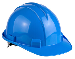  Blue Construction Safety Helmet PNG Isolated