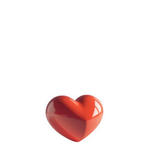 Fototapeta premium Love Heart Shape Icon with Transparent Background