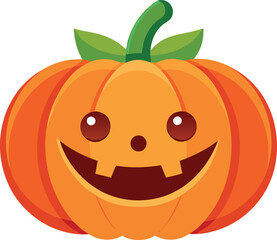 Cute cartoon pumpkin for Halloween design