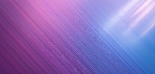 Fototapeta premium Abstract diagonal lines blending purple and blue shades with smooth gradient lighting effects