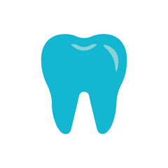 Obraz premium tooth icon on white