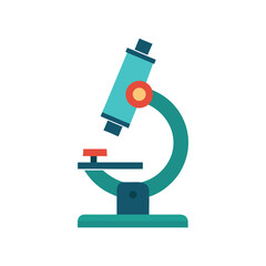 microscope on white background