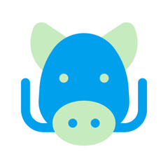 boar duo tone icon