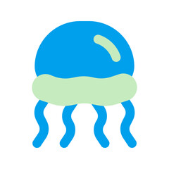 jellyfish duo tone icon