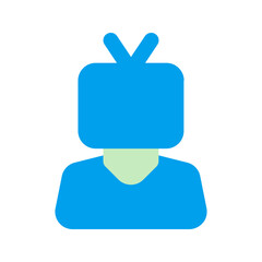 Obraz premium journalist duo tone icon