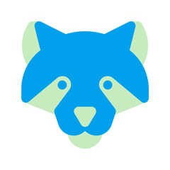 racoon duo tone icon