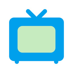 television duo tone icon