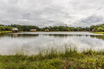 Laguna de los Milagros lake near Tingo Maria city, Peru