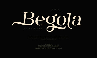 Distinctive serif font with elegant tails and vintage charm, ideal for creative branding and editorial