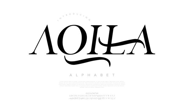 Sophisticated serif display font with graceful swashes, perfect for fashion, luxury branding, and editorial design