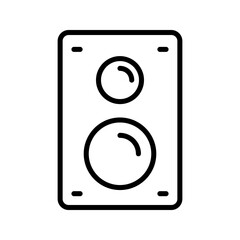 Speaker With Glyph Icon Illustration