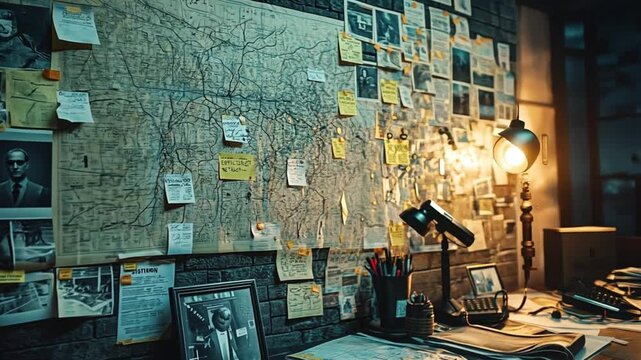 Detective's Office: A Case Under Investigation