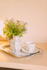 Elegant Floral Tea Party with Vintage Charm