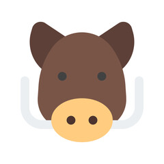 boar flat icon