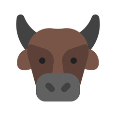 buffalo flat icon