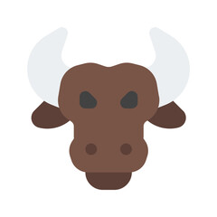 bull flat icon