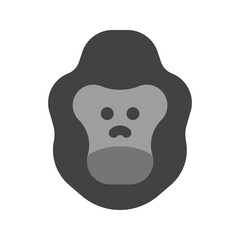 gorilla flat icon