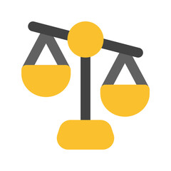law flat icon