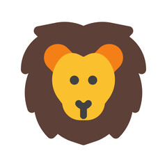 lion flat icon