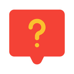 question flat icon