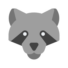 racoon flat icon