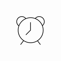 alarm clock bell icon sign vector