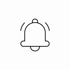 Obraz premium bell notification ring icon sign vector