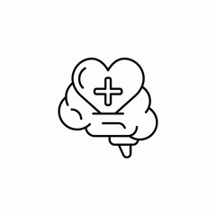 brain health icon sign vector