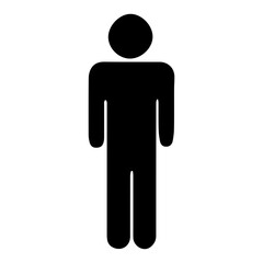 man toilet vector