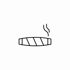 cigarette smoke icon sign vector
