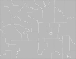 Fototapeta premium Wyoming state house districts vector map (Web Mercator projection, PPT-compatible & fully editable)