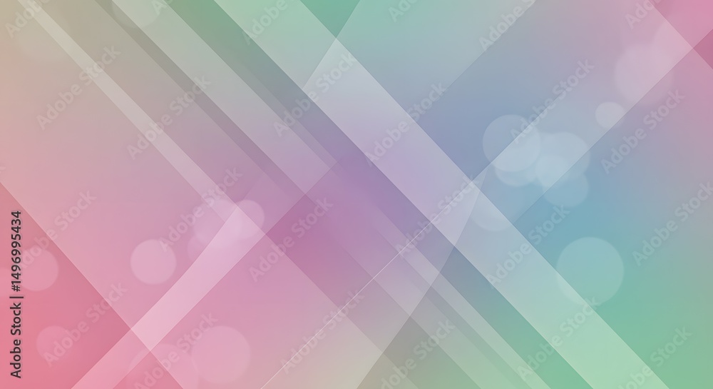 Poster abstract pastel background soft diagonal lines and bokeh lights, ideal for presentations, websites, 