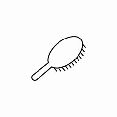 hair brush grooming icon sign vector