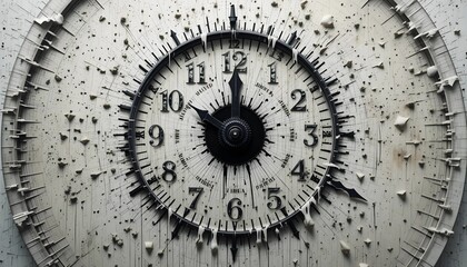 Vintage Clock  and Intricate Design  White Background Wallpaper