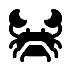 crab glyph icon