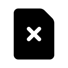 Obraz premium error glyph icon