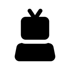 journalist glyph icon