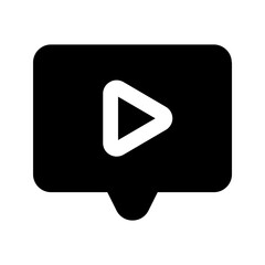 live streaming glyph icon