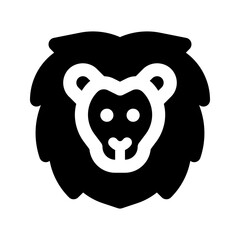 lion glyph icon
