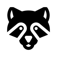 racoon glyph icon