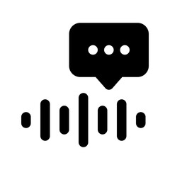 voicemail glyph icon