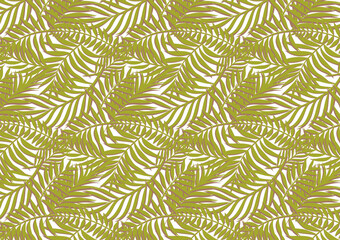 seamless pattern background with green leaves
