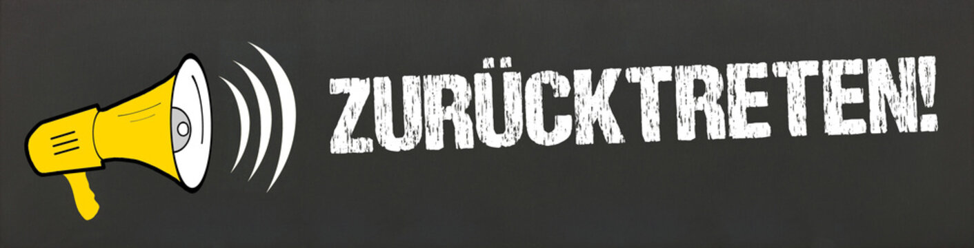 zur&uuml;cktreten!