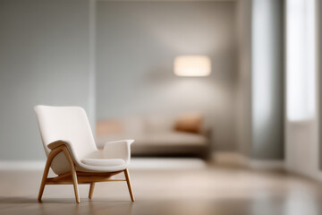 photorealistic ultraminimalist design featuring blurred background with focus on modern home