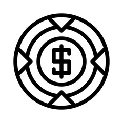 Target with Dollar Coin