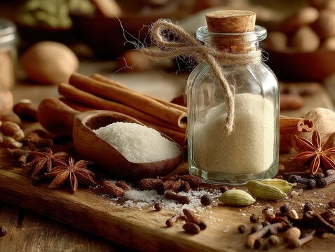 Gew&uuml;rzkomposition f&uuml;r Backwaren &ndash; Zimt, Zucker, Sternanis und weitere Zutaten